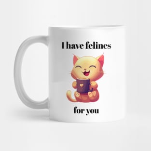 I have Felines For You | A Happy Cat With A Cup Mug